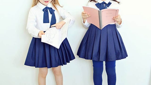 2016 spring Dresses Baby Girls Vintage Black font b School b font font b Uniform b | موسوعة الشرق الأوسط