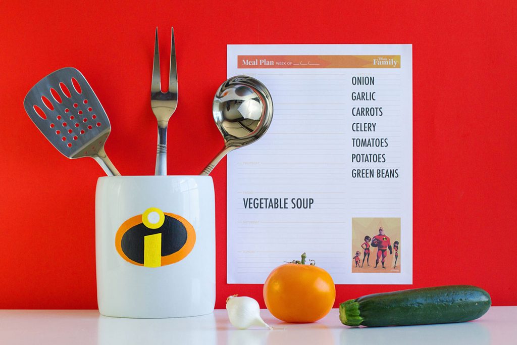 Disney Family Incredibles Printable Meal Planner | موسوعة الشرق الأوسط