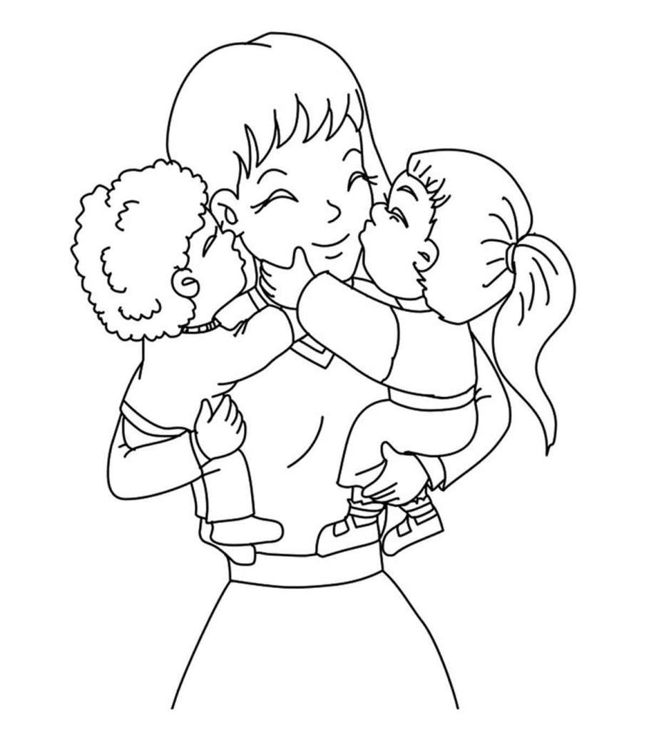 Top 20 Mothers Day Coloring Pages For Toddlers | موسوعة الشرق الأوسط