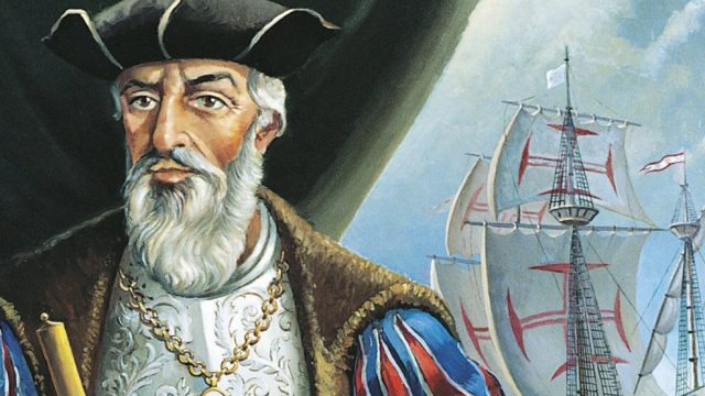 Vasco da Gama a Portuguese explorer was the first European to reach India by sea. | موسوعة الشرق الأوسط