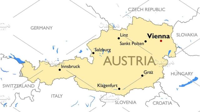 austria map | موسوعة الشرق الأوسط