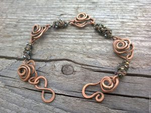 b10a63fe21af77fced5f0c8ae25h wire wrap bracelet rose wire copper wire wrap boho brown | موسوعة الشرق الأوسط