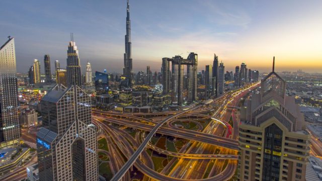 d 329165 time lapse photography of moving vehicle on burj | موسوعة الشرق الأوسط