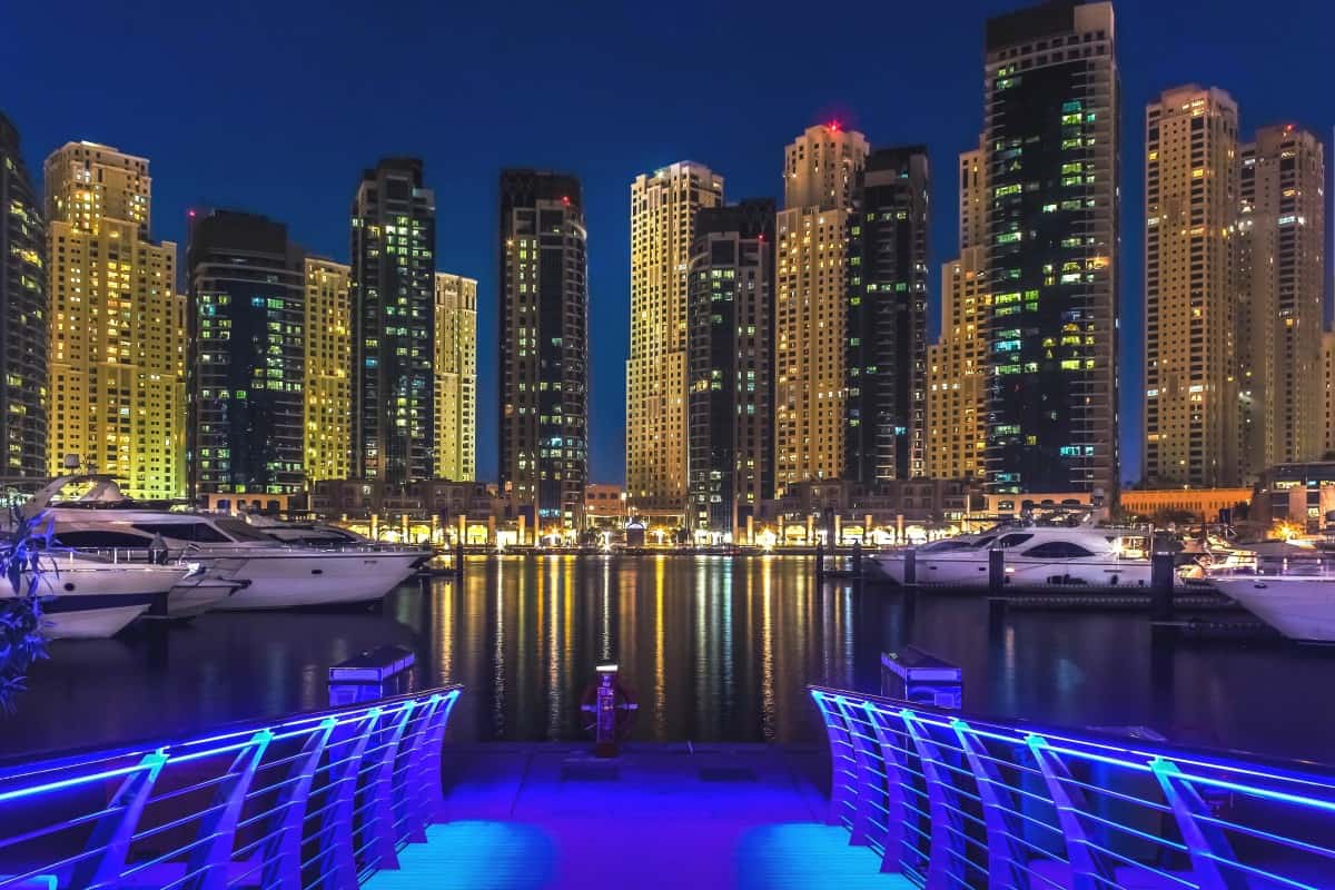 dubai dubai marina emirates gulf illuminated jumeirah downtown 648126.jpgd | موسوعة الشرق الأوسط