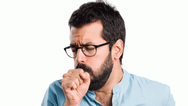 man coughing asthma | موسوعة الشرق الأوسط