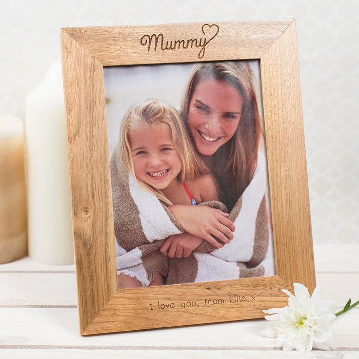 personalised wooden photo frame mummy heart a | موسوعة الشرق الأوسط