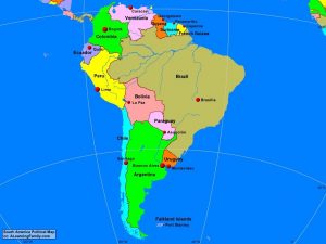 political map of south america 1 | موسوعة الشرق الأوسط