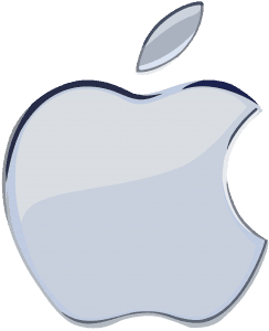 silver apple logo 1 flat by windows7starterfan daaqgzo | موسوعة الشرق الأوسط