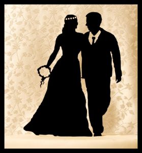 wedding cake topper bride and groom standing silhouettes silhouette cake topper free set of mr an mrs champagne tags | موسوعة الشرق الأوسط