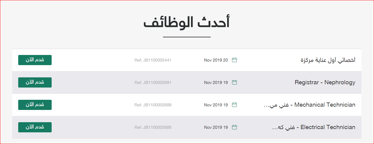 احدث الوظائف | موسوعة الشرق الأوسط