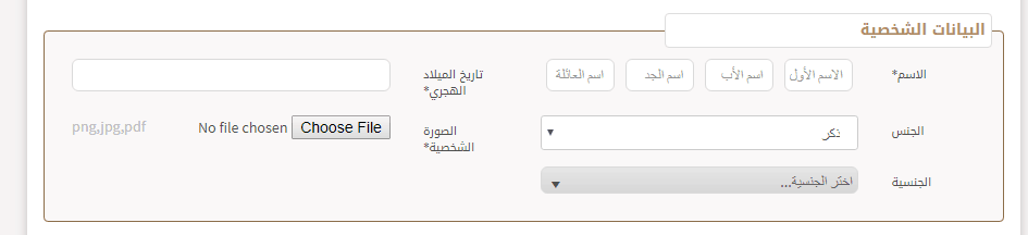 البيانات الشخصية | موسوعة الشرق الأوسط