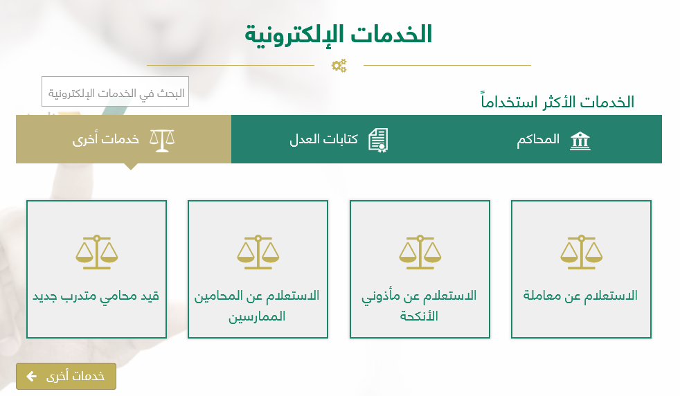 الخدمات الالكترونية | موسوعة الشرق الأوسط