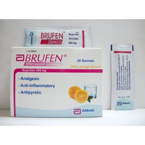 بروفين 600 اكياس حبيبات فوارة brufen 600 sachets | موسوعة الشرق الأوسط