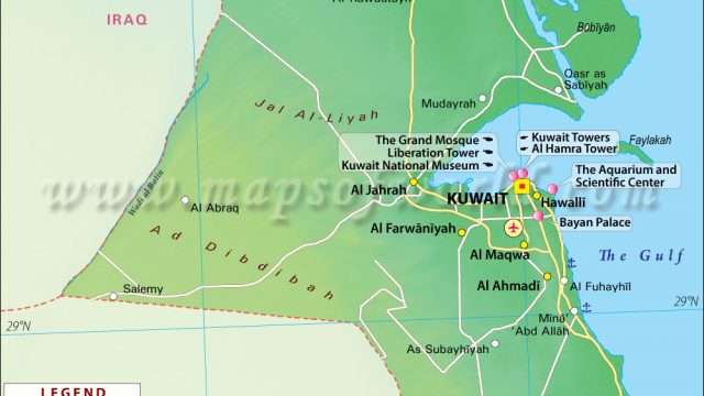 خريطة الكويت والسعودية التفصيلية pdf | موسوعة الشرق الأوسط