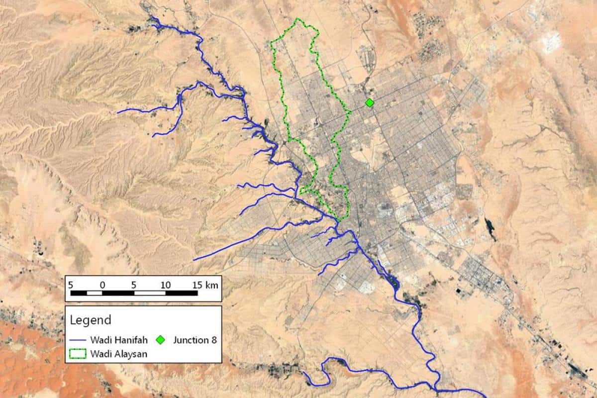 خريطة مدينة الرياض 1 | موسوعة الشرق الأوسط
