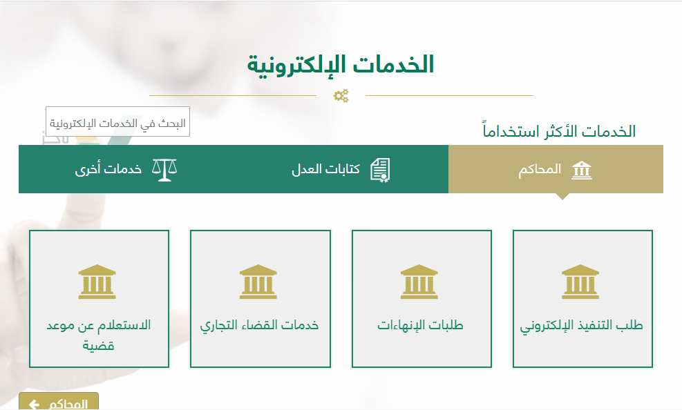 قائمة الخدمات الإلكترونية | موسوعة الشرق الأوسط