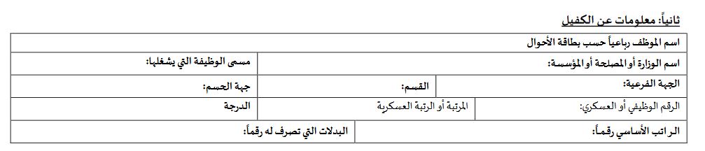 معلومات عن الكفيل | موسوعة الشرق الأوسط